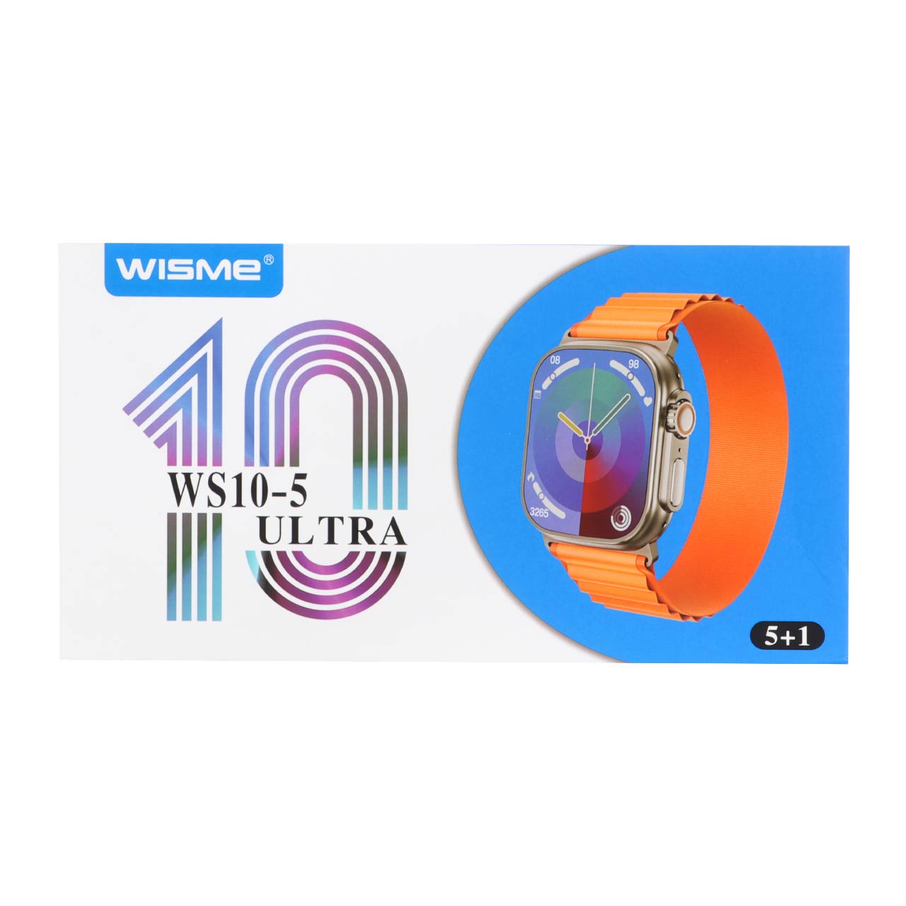 پک ساعت هوشمند WISME مدل WS10-5 ULTRA- مشکی - DST (گارانتی شش ماهه)